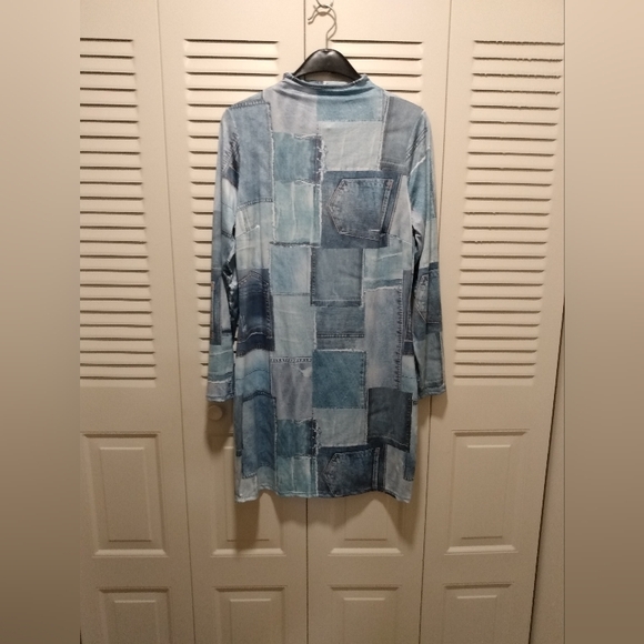 🔥 NWT 🔥 Fashion Nova Denim Demeanor Mini Dress WPL2X - Picture 1 of 5